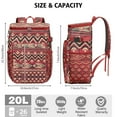 thumbnail image 3 of Rustic Insulated Backpack Cooler - 20L Soft Cooler Bag, Artistic Design for Outdoor Enthusiasts, 3 of 4