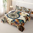 thumbnail image 3 of Erosebridal Boho Mandala Floral Twin Quilt Set for Women Girls, Western Paisley Swirl Print Twin Coverlet Set, 2-Piece, 3 of 7