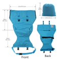 thumbnail image 5 of Portable High Chair Seat,Easy Seat Harness Baby Cloth Booster Seat for Eating,Toddler Dining Chair Safety Seat w Adjustable Straps Shoulder Belt,Light Blue, 5 of 7