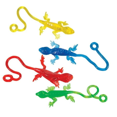 Leaping Sticky Lizards (1 dz), Flick 'em, stick 'em, slap 'em, swing 'em, you can have all kinds of fun with these funky leaping lizards By Rhode Island