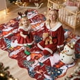 thumbnail image 4 of Lahome Decor 5' x 7' Christmas Area Rug,5x7ft Washable Rug For Living Room Bedroom Kitchen Holiday Decor Bathroom Entryway Laundry Room Non-slip Soft Carpet,Red, 4 of 12