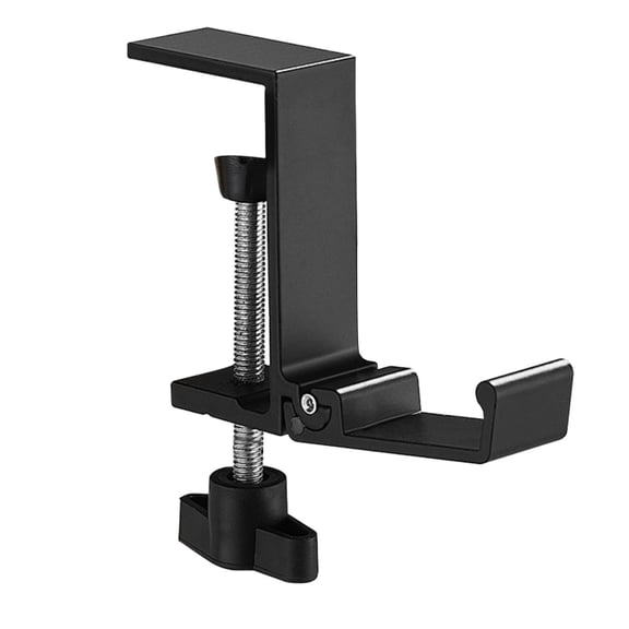 Desk Mount Bag Holder Hook Clamp,Aluminum Foldable Headphone Holder for Desk,Headset Stand for Desk,Backpack Holder Hook for Desk,Table Bag Hook,Under Desk Clamp Hook for Gaming PC Accessories