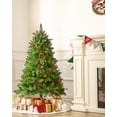 thumbnail image 6 of Jostyle 4.5FT Pre-Lit Christmas Tree, Decorated with 300 Clear Lights and Realistic 516 Thicken Tips, 6 of 9