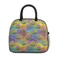 thumbnail image 2 of Womens Pioneer Flower Floral Print Pattern Lunch Box for Work,Insulated Lunch Bag for Women,Loncheras Para Mujer,Leakproof Adult Lunch Bag for Work,Beach,Travel,Picnic,Camping, 2 of 6