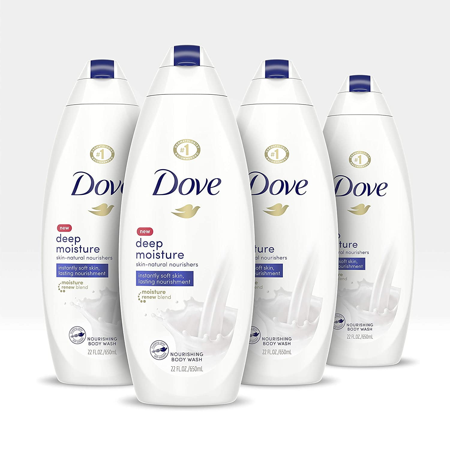 Dove Body Wash For Dry Skin Deep Moisture Gentle Bodywash 22 Fl Oz
