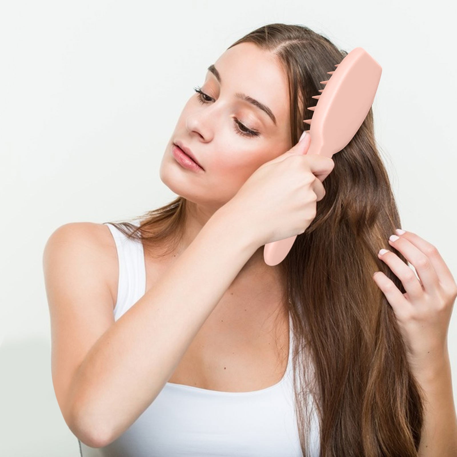 Hair Brushes for Curly Hair Little Girl Hair Brush Wet Knot Today Gel Styling Brushes for Hair Hair Kits for Teens Cute for Girls Soft Hair Brush for Kids Silicone Hair Brush Handle Hair Items Cute