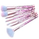 thumbnail image 3 of Juego de brochas de maquillaje de cristal transparente de 7 piezas con bolsa de almacenamiento herramienta de maquillaje de moda, 3 of 7
