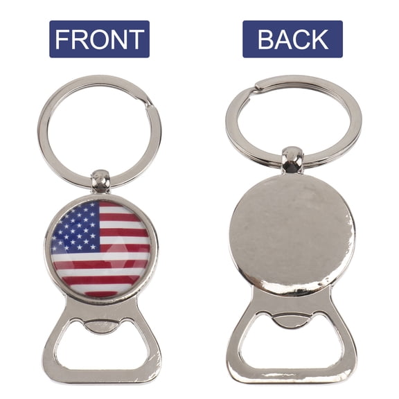 GAXIRE 1Pack Usa Flag Bottle Opener Keychain with Rectangular Shape for Everyday Use and present Giving