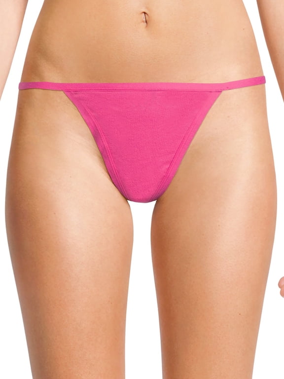 Cotton String Thong Panties, Women's and Women's Plus