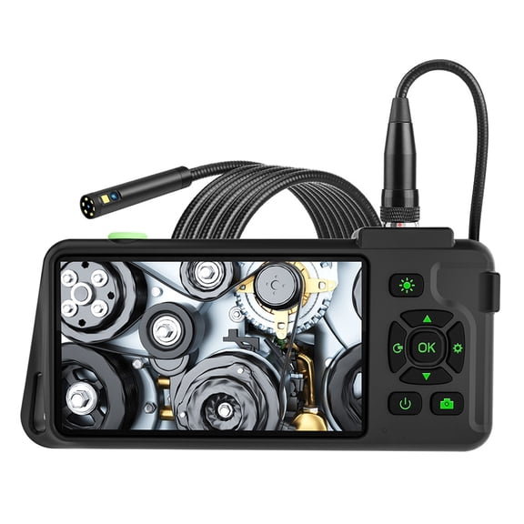 4.5 Inch Inspection Camera with Light 1080P HD Borescope Camera IP67 Waterproof Snake Sewer Camera 7.9mm Dual Lens 15m