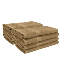 Eco-Friendly Cotton 8-Piece Hand Towel Set, Latte by Blue Nile Mills