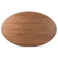 thumbnail image 4 of Bowery Hill Wood Walnut Brown Dining Table Oval 71" Unassembled, 4 of 8