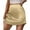 Beige, variant on RUTAYY Women Satin Skirts Mini Length A-Line Zipper Short Skirt Summer Solid Color Casual Travel Skirts