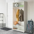 thumbnail image 4 of Systembuild Evolution Lory 36" Wide Mudroom Cabinet, White, 4 of 16