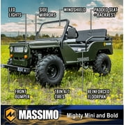 Massimo Mini 125 Go Kart 125cc 9HP 2-Seater 25 MPH Go Cart - Green