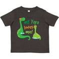thumbnail image 3 of Inktastic My Yaya Loves Me Grandson Dinosaur Boys Toddler T-Shirt, 3 of 5