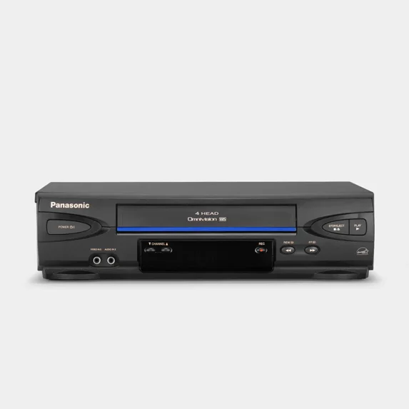 Pre-Owned Panasonic PV-V4020 4-Head VCR VHS w/ Original Remote, Manual, A/V Cables, & HDMI Converter