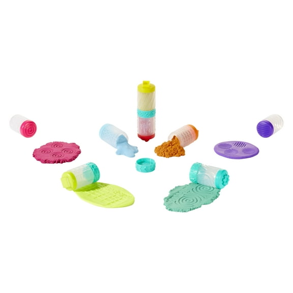Wonder Factory Never Dry Dough & Sand Starter Set- Lime Green Dough   Pink Sand - Never Dries Out and Gluten Free