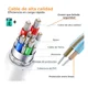 thumbnail image 3 of Cable Tipo C A Tipo C Carga Rápida 2.4a U-volt Color Blanco Vcbl004, 3 of 8