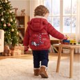 thumbnail image 6 of Abcomgle Toddler Puffer Jacket Lightweight Lightweight Puffer Padded Baby Jacket Cute Bear Ears Hooded Boys Winter Coat Winter Warm Infant Outerwear, 6 of 7