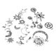 thumbnail image 3 of Colgante de , Estrella, Sol para Ornamento Boda , Compromiso, de Graduación, Cumpleaños Fernando encantos de la estrella de la luna del sol, 3 of 8