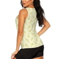 thumbnail image 3 of Fotbe Green Pears Blusas Sin Mangas para Mujer – Estilo Casual, Corte Suelto, Slim-Fit, Cuello Redondo Deportivo, Tops de Verano para Gimnasio y Yoga-XX-Large, 3 of 7