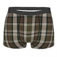 thumbnail image 3 of Male Fashion Westy Tartan Beige Plaid Underwear Boxer Briefs Men Geometric Scottish Gingham Shorts Panties Soft Underpants, 3 of 7