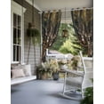 thumbnail image 4 of nqOlkjepod Outdoor Curtains for Patio Waterproof, Forest Deer Outdoor Privacy Panels Grommet, Farmhouse Vintage River Elk Blackout Outside Curtains for Porch/Cabana/Pergola/Gazebo 54"x108", 2 Panels, 4 of 8