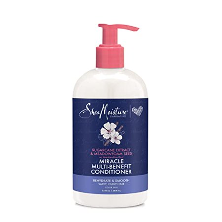 SheaMoisture Silicone Free Conditioner for Dry Hair  Sugarcane and Meadowfoam (2 pack)