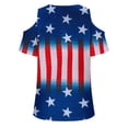 thumbnail image 3 of Camisas de Manga Corta para las Mujeres Cuello Redondo de Impresión Casual, Top de Blusa para el Hogar Y el Uso Diario, Camisa de Moda de las Cuatro Estaciones de las Mujeres, 3 of 4