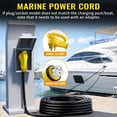 thumbnail image 5 of ZAZFO 75ft 50Amp Generator RV Extension Cord,NEMA 14-50P to SS2-50R Twist Lock Heavy Duty Waterproof Power Cord for Outdoor Home RV,Black-Yellow, 5 of 8