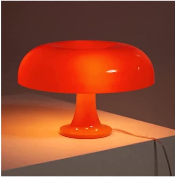 ORUYROP Led Mushroom Table Lamp for Hotel Bedroom Bedside Living Room Decoration Aesthetic Cool Retro Lighting Modern Minimalist Desk Lights (Color : Orange, Size : USB)