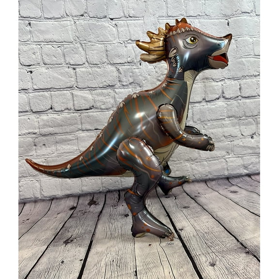 Dinosaur Balloon JUMBO Mylar Walking Foil Balloons - Gray