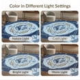 thumbnail image 7 of ODIKA 2'x3' Washable Accent Rug Pet Friendly, Bedside Mat Cartoon Animal Nautical Anchor Border Design Whale Sea Turtle Playful Expressive for Bedroom, Nursery, RV, 7 of 7