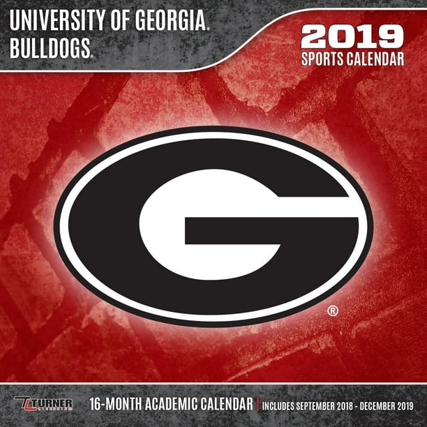 2019 12X12 TEAM WALL CALENDAR, BULLDOGS