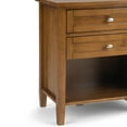 thumbnail image 4 of Warm Shaker Solid Wood 24 inch Wide Transitional Nightstand in Black, 4 of 12