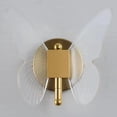thumbnail image 7 of LED Wall Sconces Light : 3 Colors Dimming Sconces Wall Lighting,Gold Butterfly Wall Lights for Bedroom,LED Night Light for Living Room Dining Hallway Decor,Wall Lights Wireless, 7 of 7