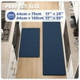 thumbnail image 3 of PABUBE Kitchen Rugs and Mats Anti Fatigue Cushioned, Non Slips Kitchen Floor Mat in Front of Sink, Memory Foam Floor Mat for Standing, 17"x29"+17"x59", Blue, 3 of 9