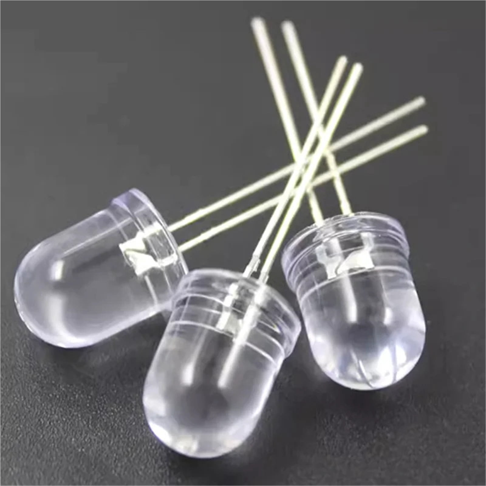 10Pcs F10 10mm LED 5 Colors Red Blue Yellow Green White Transparent Ultra Bright Round LED Light Emitting Diode Lamp - GREEN