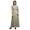Beige, variant on Bimba Rayon Print Shibori Womens Printed Side Slit Summer Dress Long Maxi Gown-Large