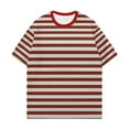 thumbnail image 4 of T-shirt Rayé pour Femmes 2026 Été Tendance Manches Courtes Col Rond Confortable Léger, 4 of 4