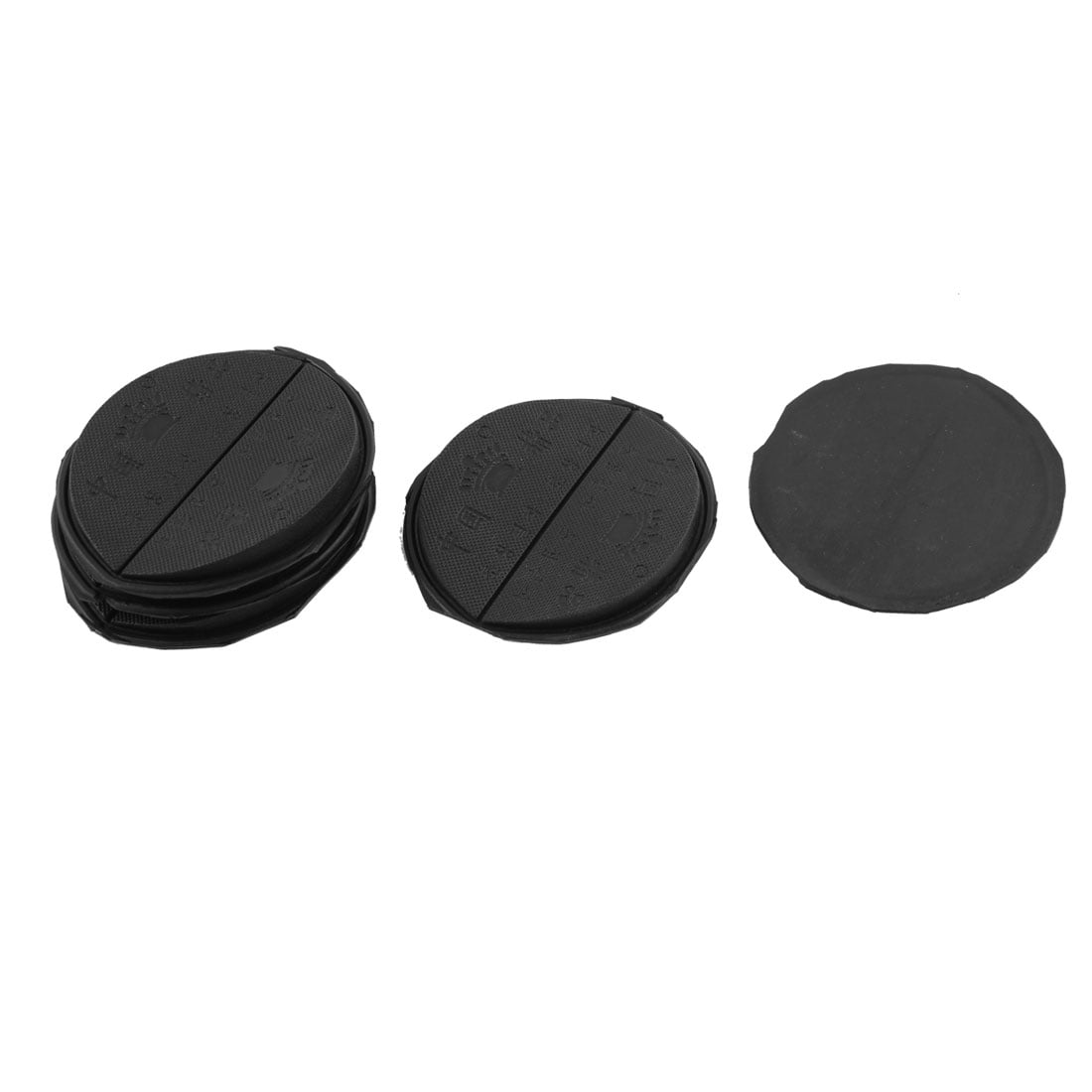 Unique Bargains 5 Pairs Rubber NonSlip Shoe Repair Pad Sole Heel Taps