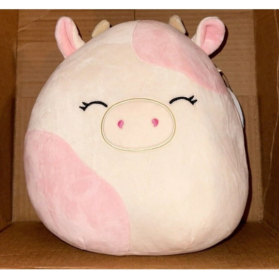 Squishmallow Caedyn the Cow 10" Pink Pastel PLUSH