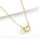 thumbnail image 5 of Guardurnaity Collar Doble Corazón Colgante Cadenas Collares Acero Cuello Decoración Cumpleaños Decoraciones Damas Joyería para Citas Regalo Ropa, zapatos y accesorios Miscelánea Guardurnaity AP014542-01, 5 of 6
