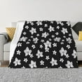 thumbnail image 3 of Throw Blanket for Couch, orchid plumeria flower Super Soft Fuzzy Comfy Warm Throw Blanket, Cuteness Lightweight Cozy Plush Flannel Blanket & Throws for Sofa and Bed All Season, 3 of 5