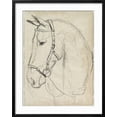 thumbnail image 2 of Art.com Horse in Bridle Sketch II Art Print by Jennifer Parker, Black Frame Wall Art, 23" x 29", 2 of 5