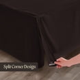 thumbnail image 5 of SGI Bedding 11 Inch Pleated Bed Skirt | Microfiber Bed Skirt | Fade Resistant, Wrinkle Free, Anti-static, Decorative, Extra Storage Space, Clutter-Free | Twin, Chocolate, 5 of 6