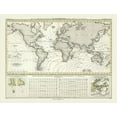 thumbnail image 2 of Perthes 14x12 White Modern Wood Framed Museum Art Print Titled - World Tidal Waves - Perthes 1838, 2 of 4