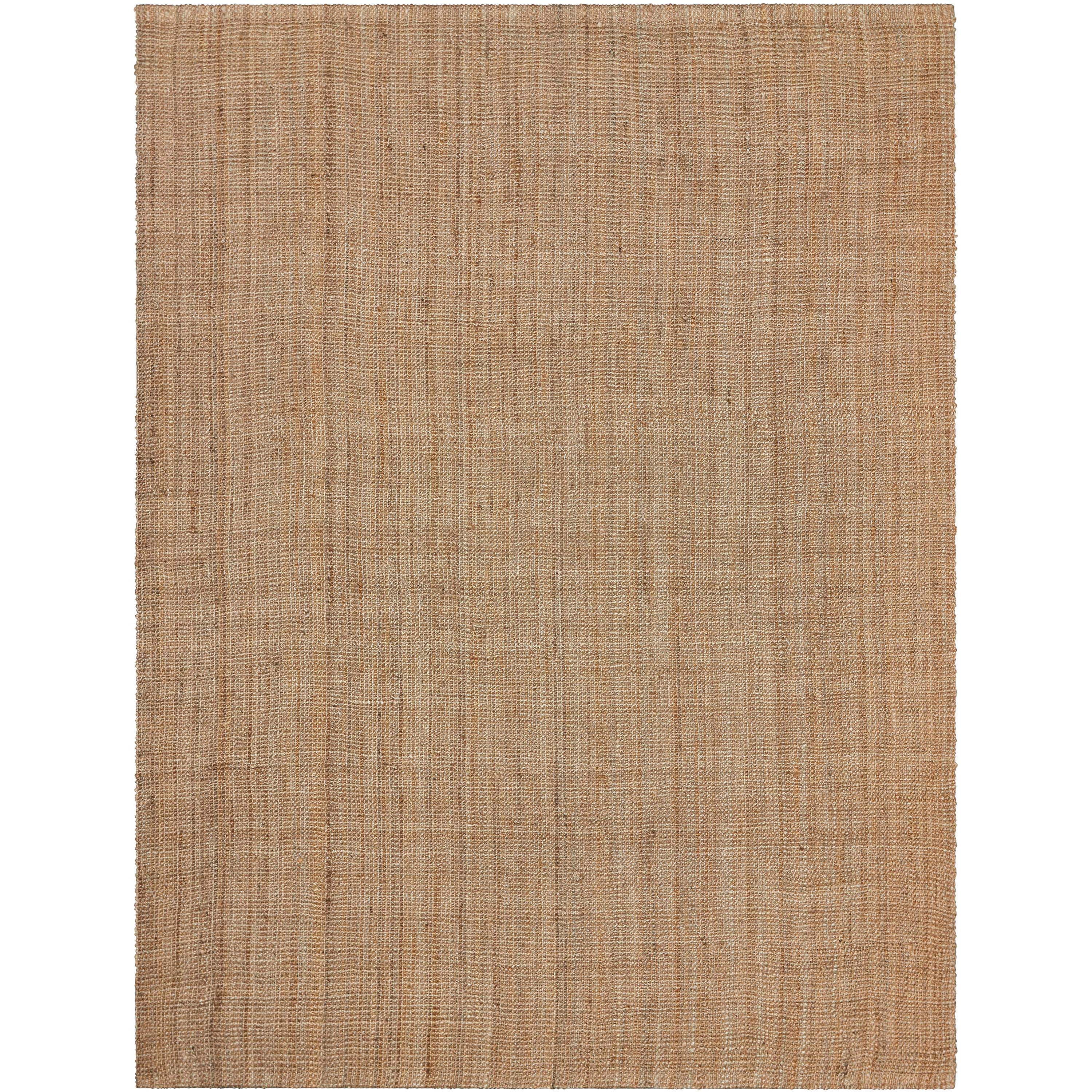 Well Woven Lani Boucle Hand-Woven Jute Farmhouse Solid Pattern Natural Chuncky-Textured 8' x 10' Area Rug