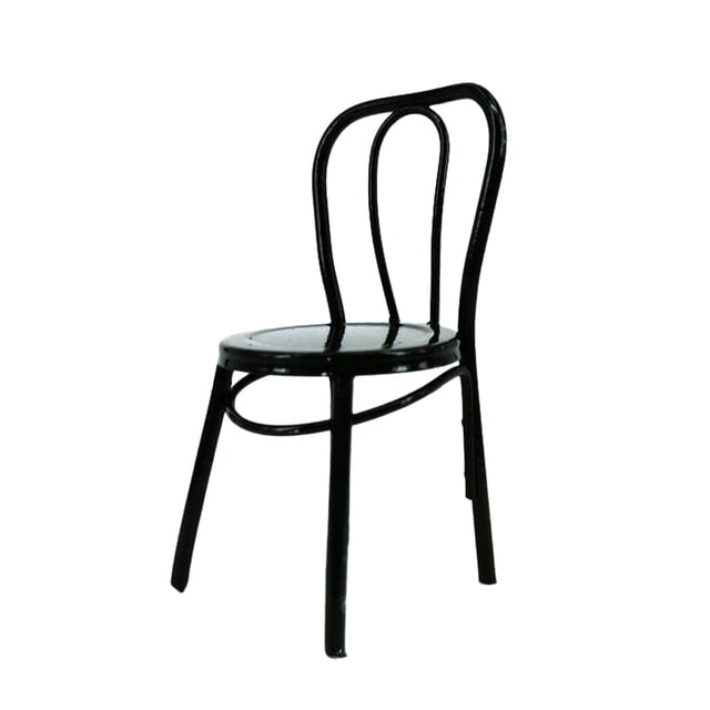 Mini Iron Chair Simulation Home Model Doll House Accessories Miniature Landscape Ornament Wooden Decors